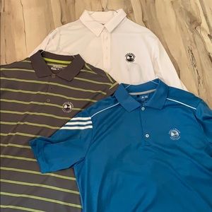 Lot of 3 Performance Pebble Beach Golf Shirts
